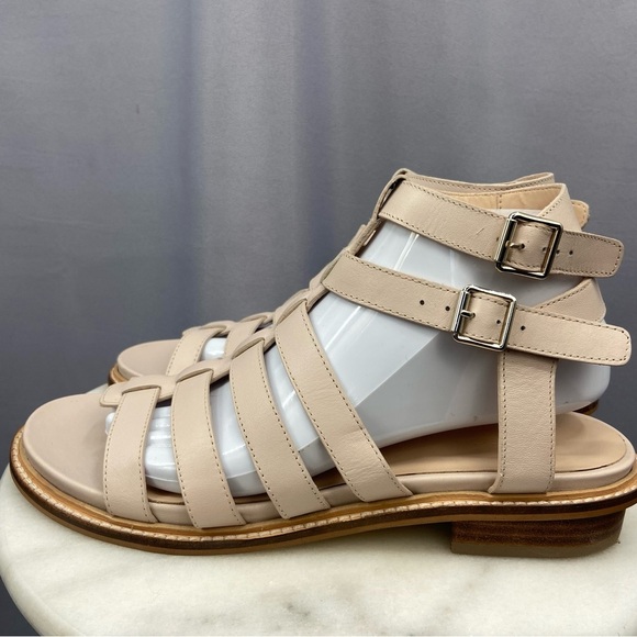 Pilcro Anthropologie Casual Gladiator Leather Strappy Sandals Size 40 - Picture 3 of 7